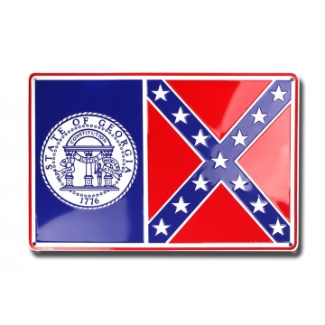 Georgia State Flag Parking Sign